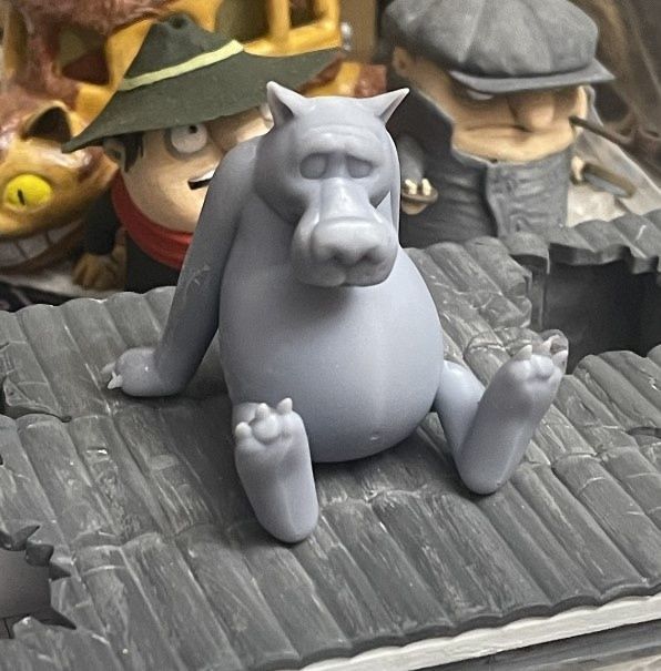 Wolf from the cartoon Once upon a time there was a dog  3D print model_1