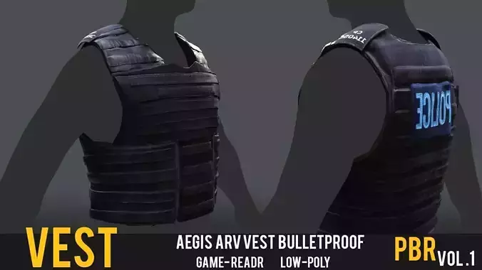 Aegis ARV Tactical VestBritish Police  GTA V FIVEM Uniform 