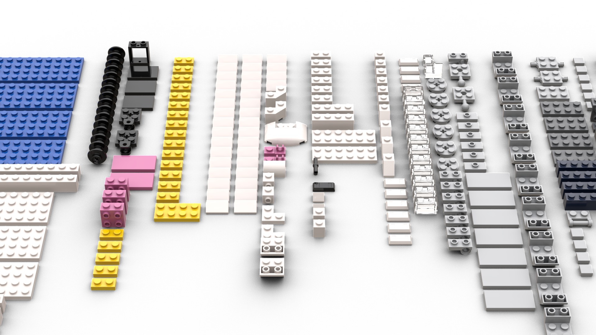 TwindBricks3D - 40518 High-Speed Train 3D print model_1