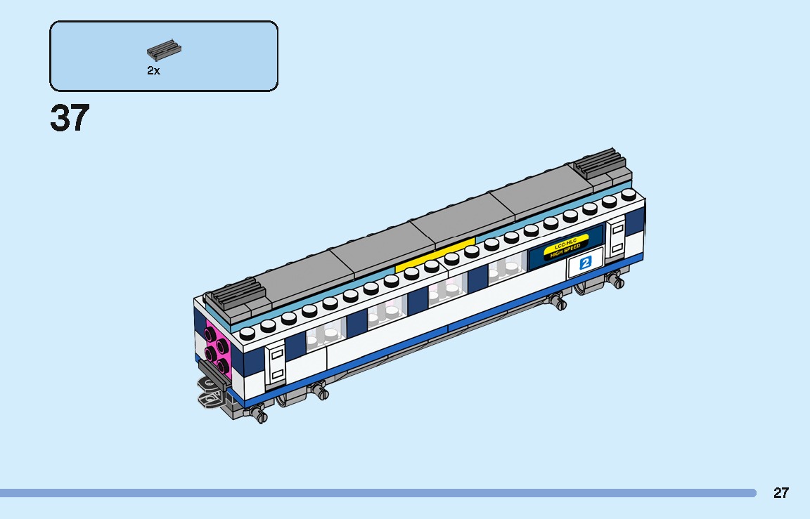 TwindBricks3D - 40518 High-Speed Train 3D print model_26