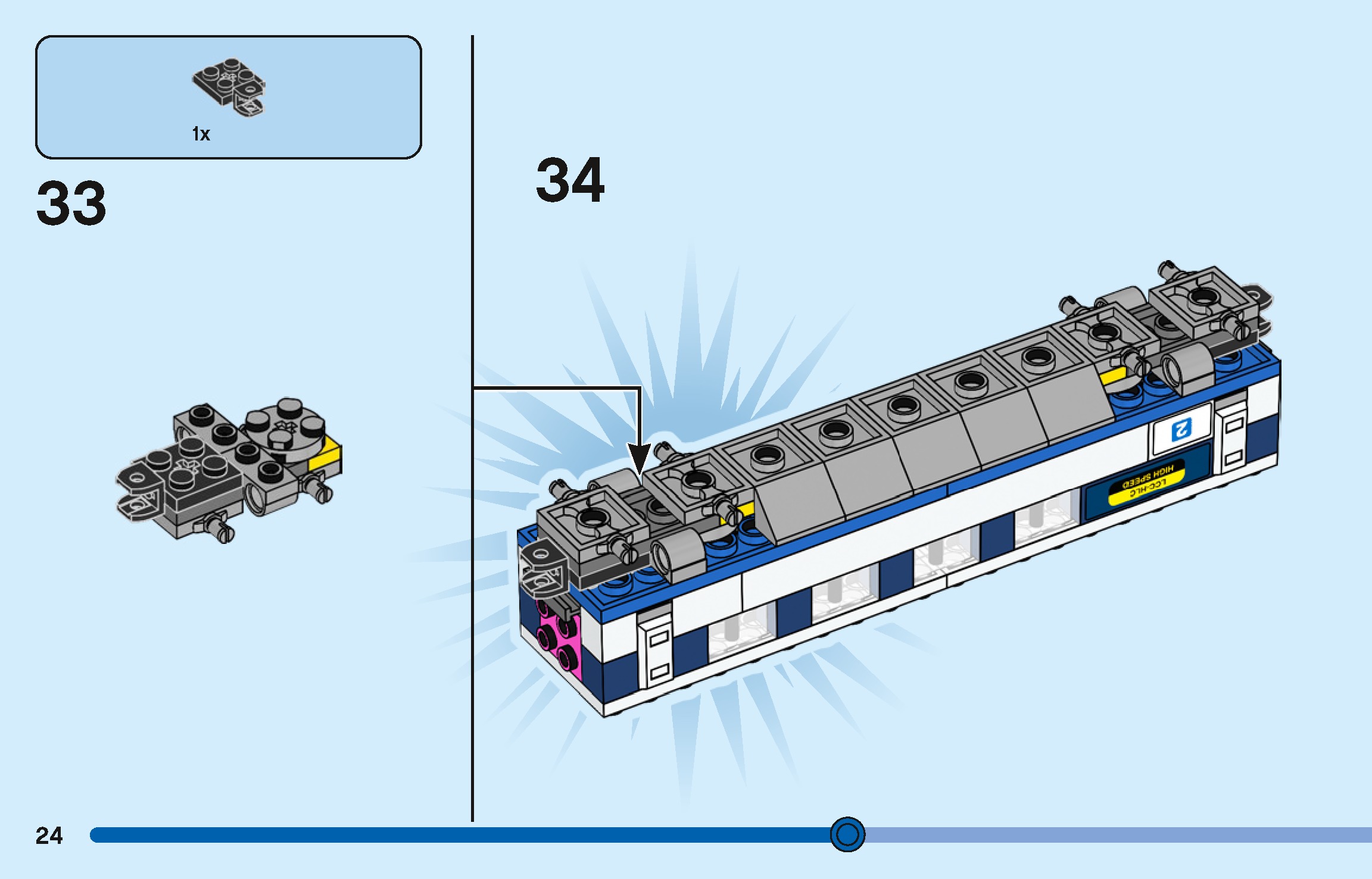 TwindBricks3D - 40518 High-Speed Train 3D print model_23