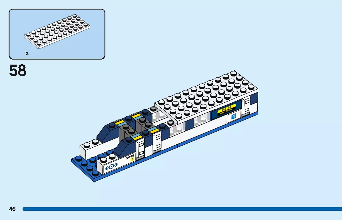 TwindBricks3D - 40518 High-Speed Train 3D print model_45