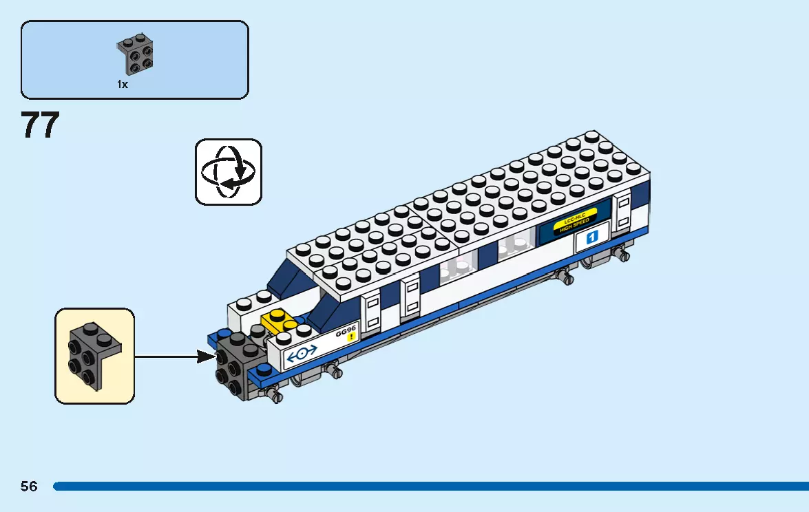 TwindBricks3D - 40518 High-Speed Train 3D print model_55