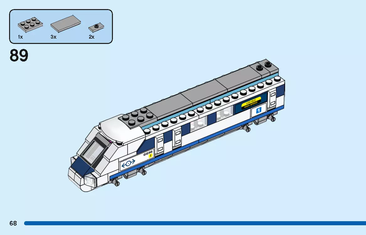 TwindBricks3D - 40518 High-Speed Train 3D print model_67