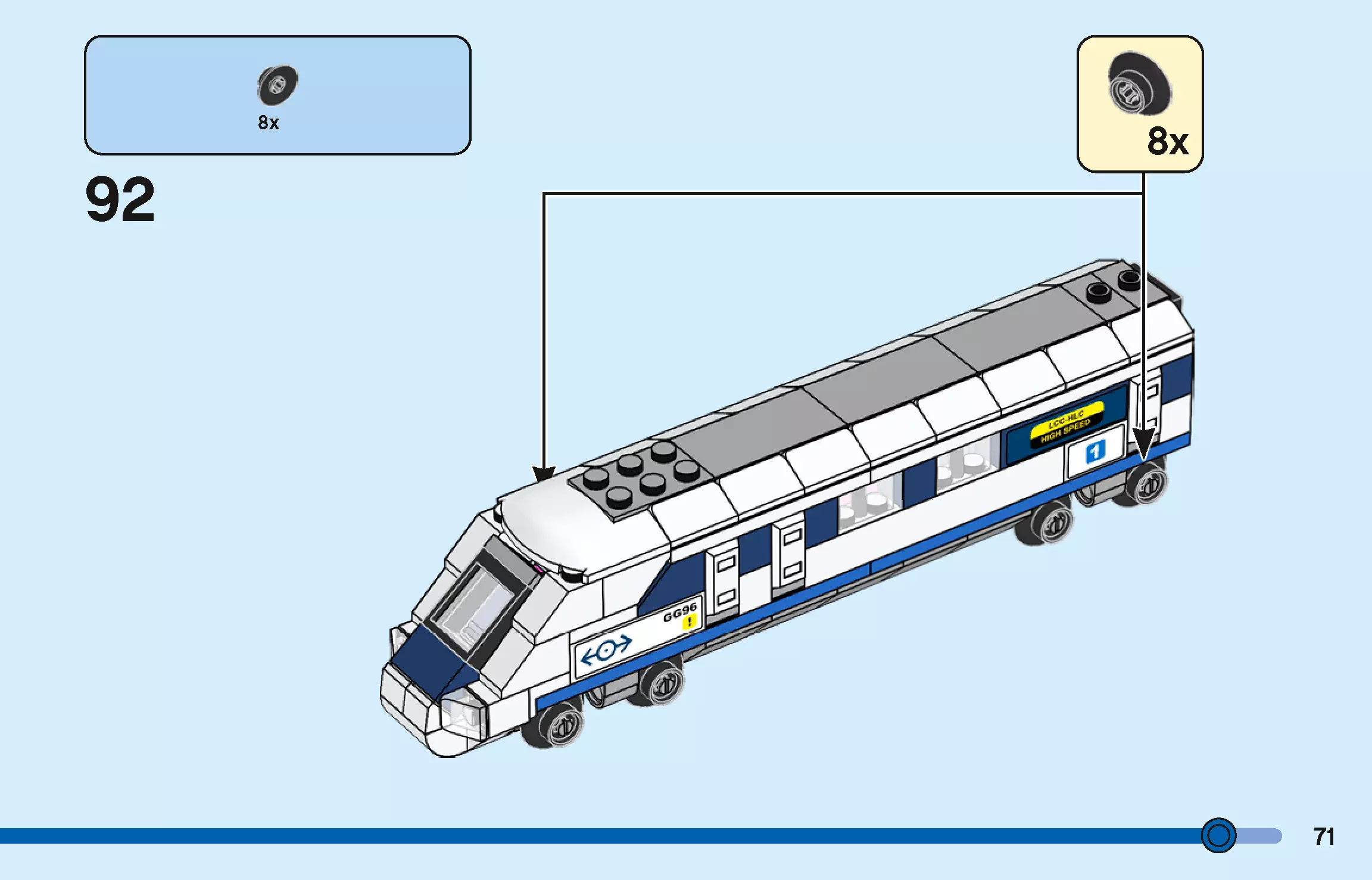 TwindBricks3D - 40518 High-Speed Train 3D print model_70
