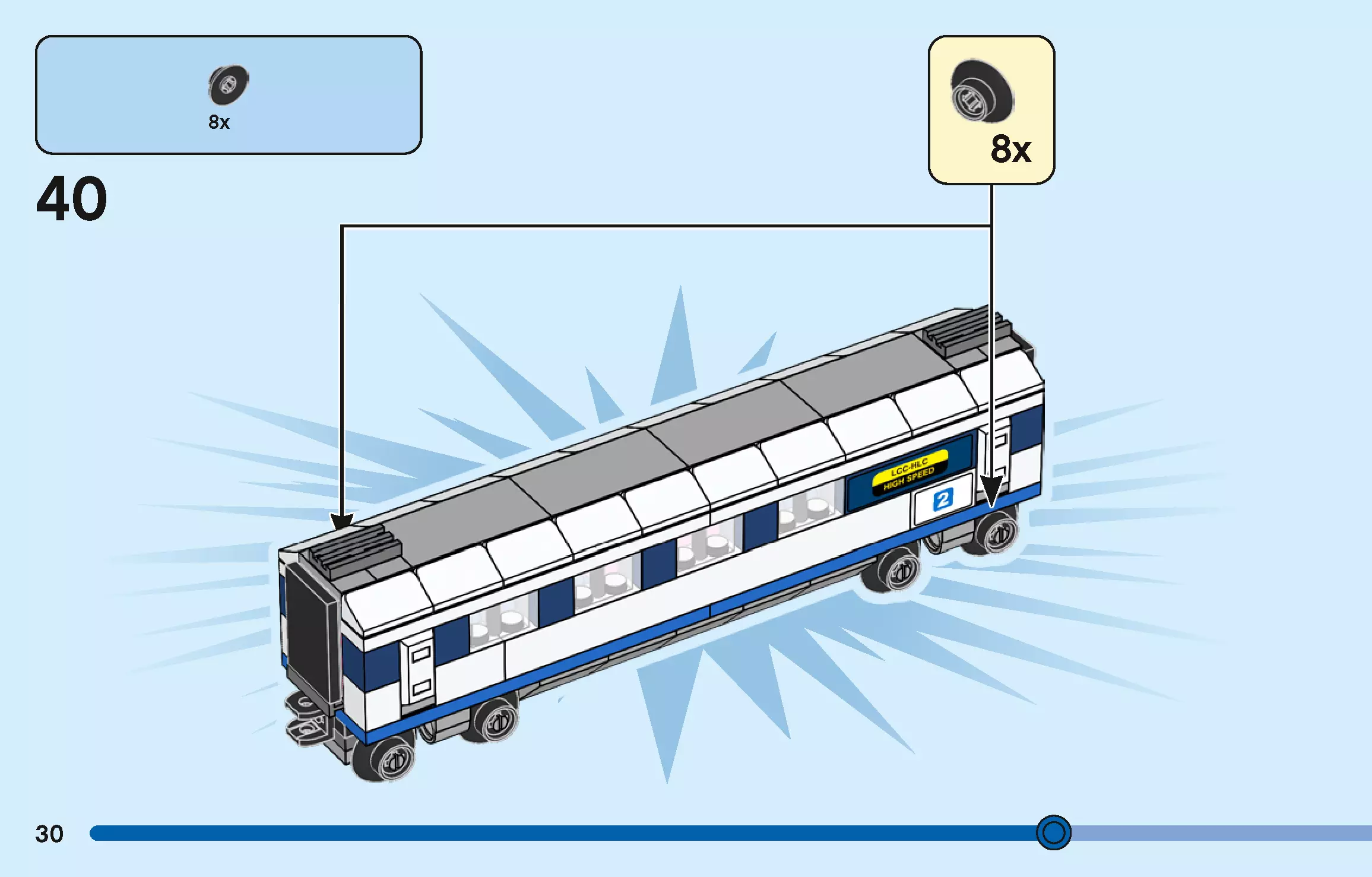 TwindBricks3D - 40518 High-Speed Train 3D print model_29