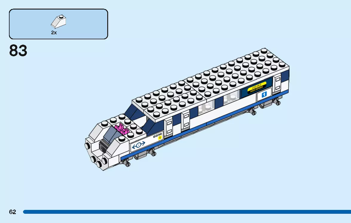 TwindBricks3D - 40518 High-Speed Train 3D print model_61