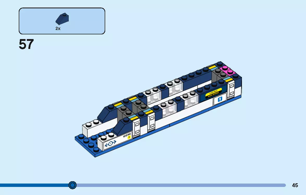 TwindBricks3D - 40518 High-Speed Train 3D print model_44