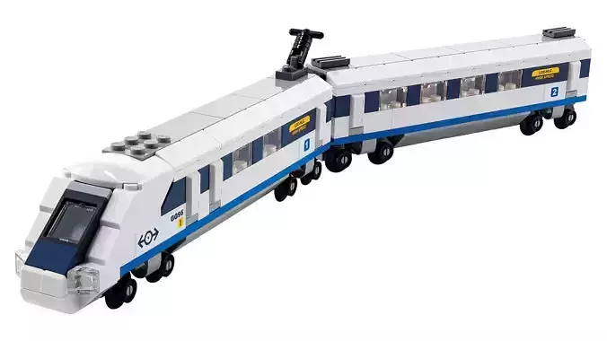 TwindBricks3D - 40518 High-Speed Train 3D print model