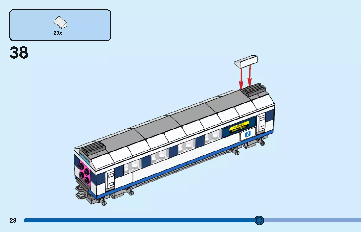 TwindBricks3D - 40518 High-Speed Train 3D print model_27