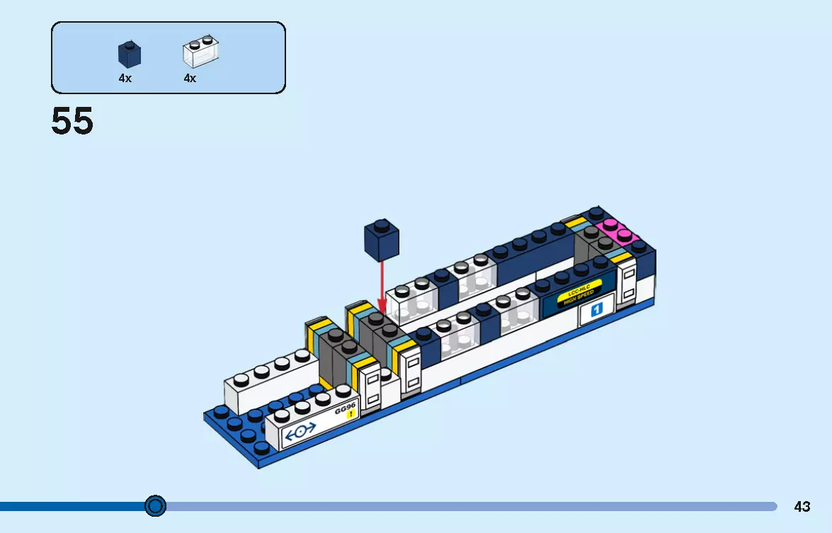 TwindBricks3D - 40518 High-Speed Train 3D print model_42