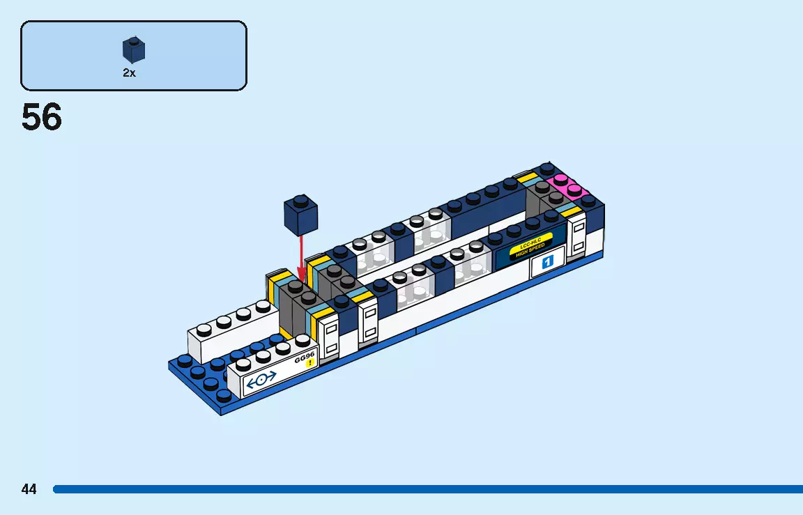 TwindBricks3D - 40518 High-Speed Train 3D print model_43