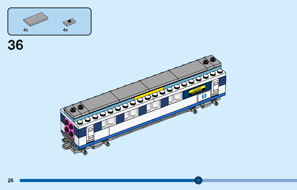 TwindBricks3D - 40518 High-Speed Train 3D print model_25