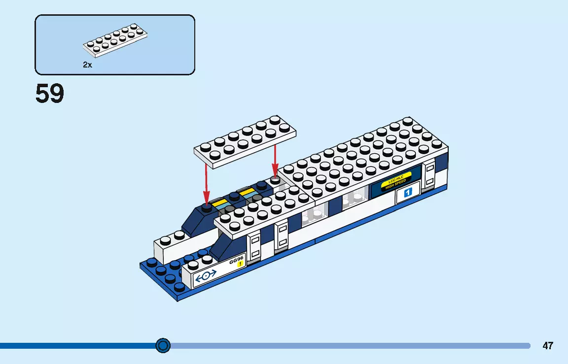 TwindBricks3D - 40518 High-Speed Train 3D print model_46