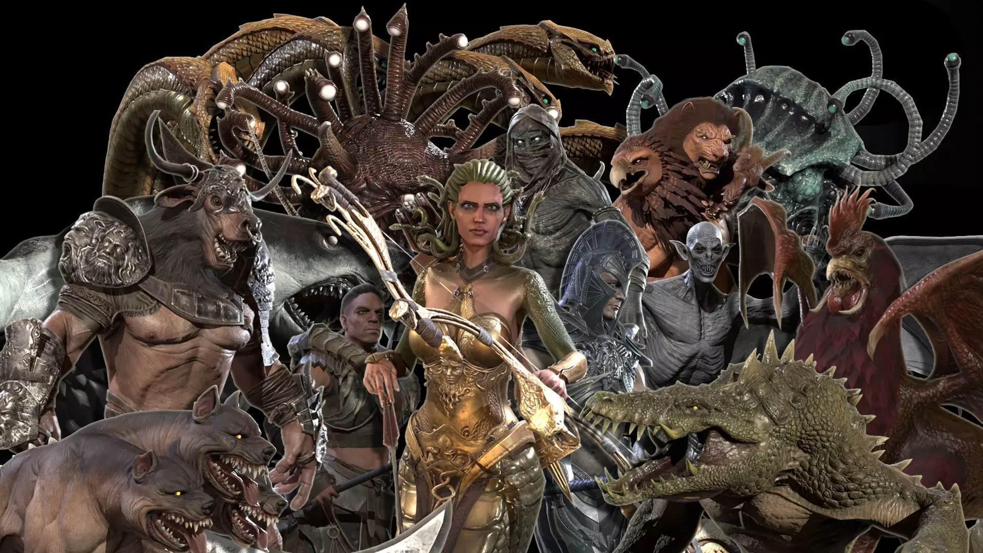 A huge collection of mythical creatures _0