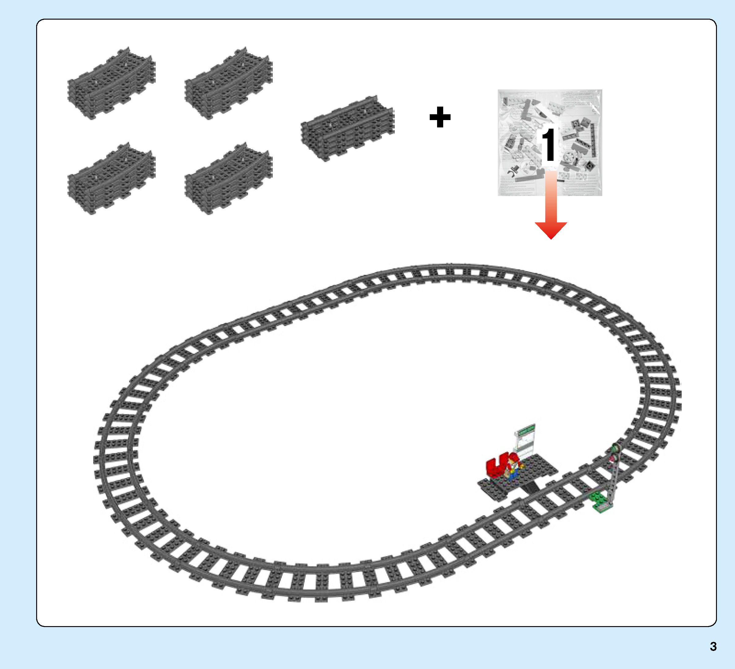TwindBricks3D - 60197 Passenger Train 3D print model_3