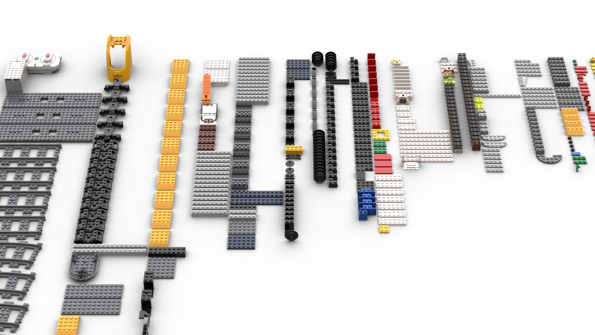 TwindBricks3D - 60197 Passenger Train 3D print model_1