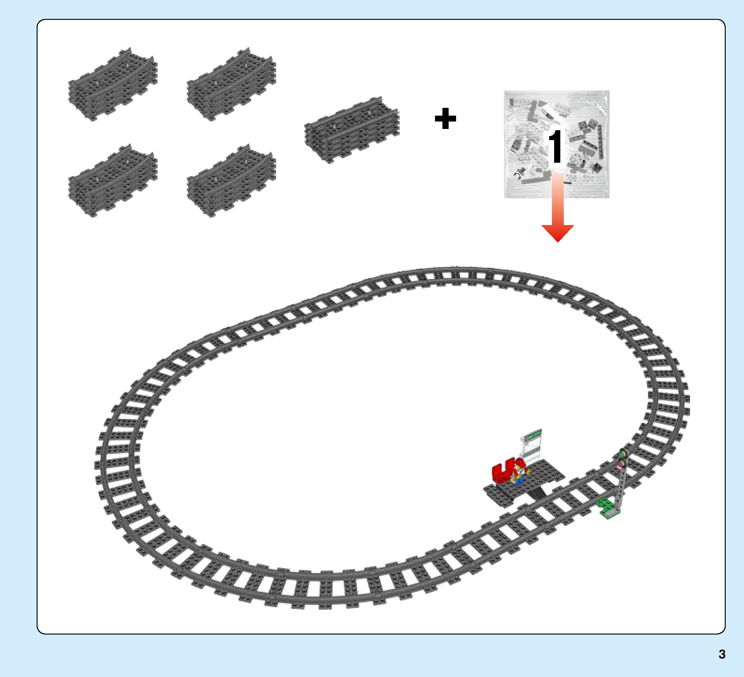 TwindBricks3D - 60197 Passenger Train 3D print model_2