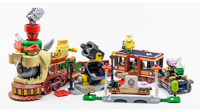 TwindBricks3D - 71437 The Bowser Express Train 3D print model