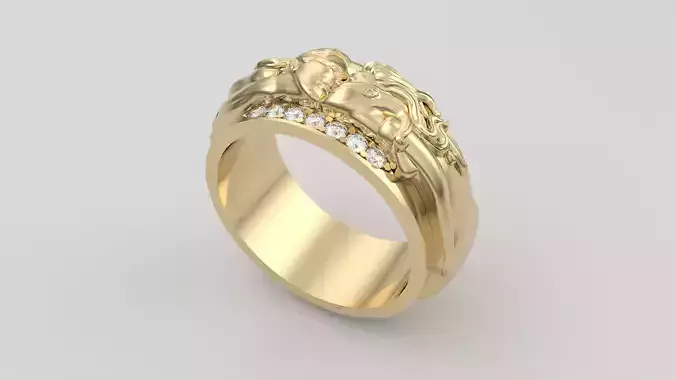 Romantic Sculptural Embrace Ring JDBCo