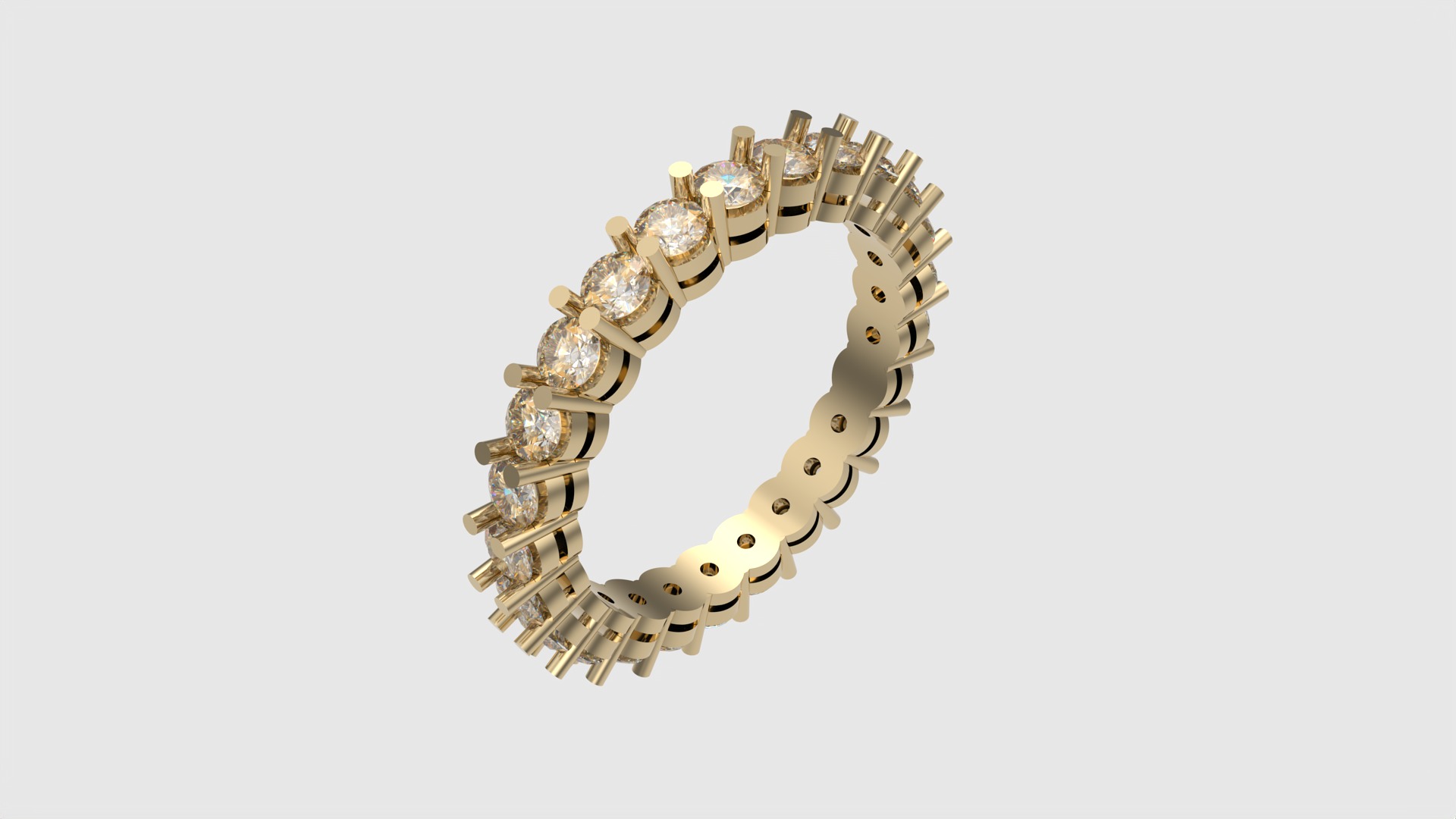 Modern Radiant Eternity Band JDBCo 3D print model_25