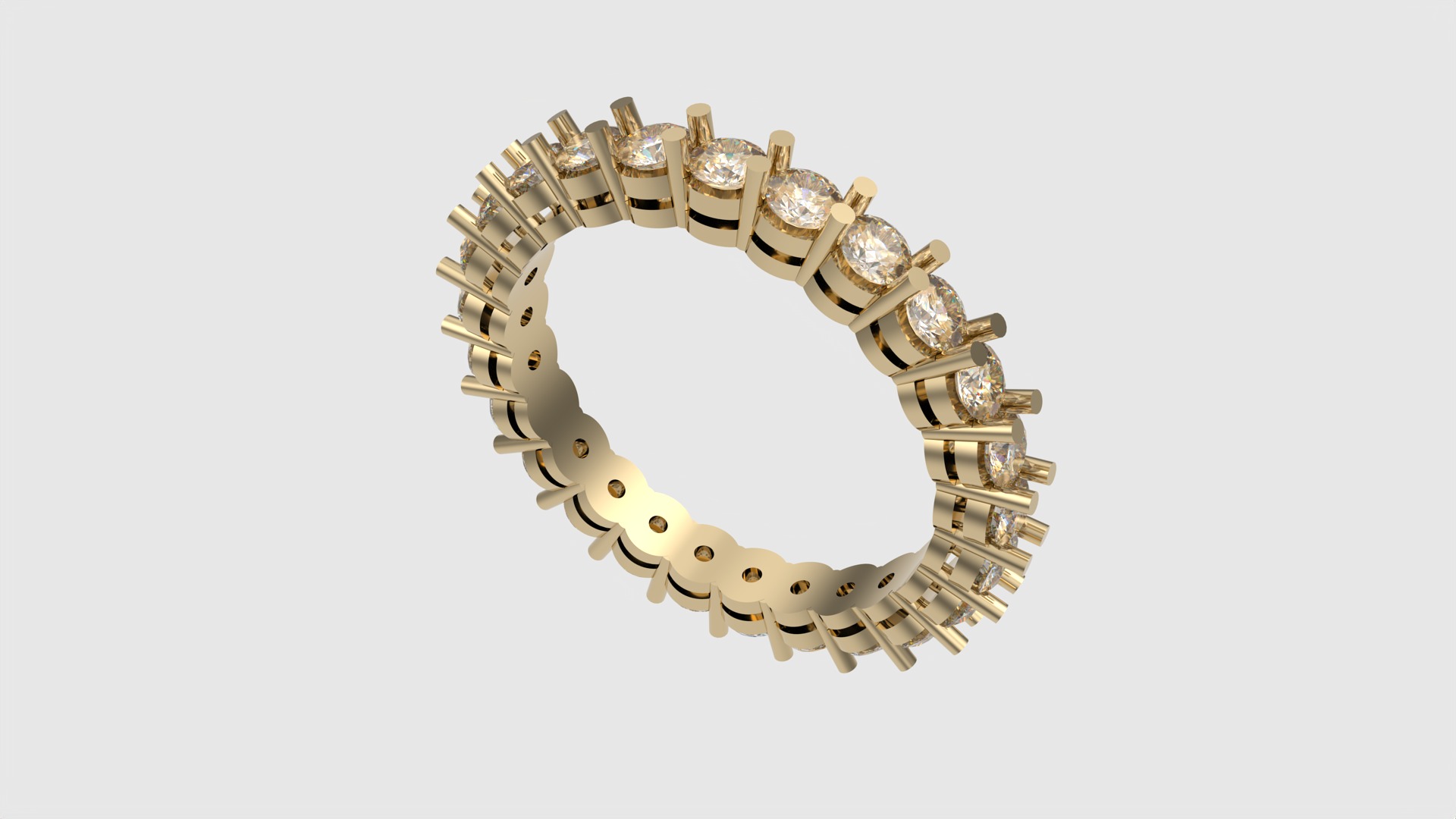 Modern Radiant Eternity Band JDBCo 3D print model_22