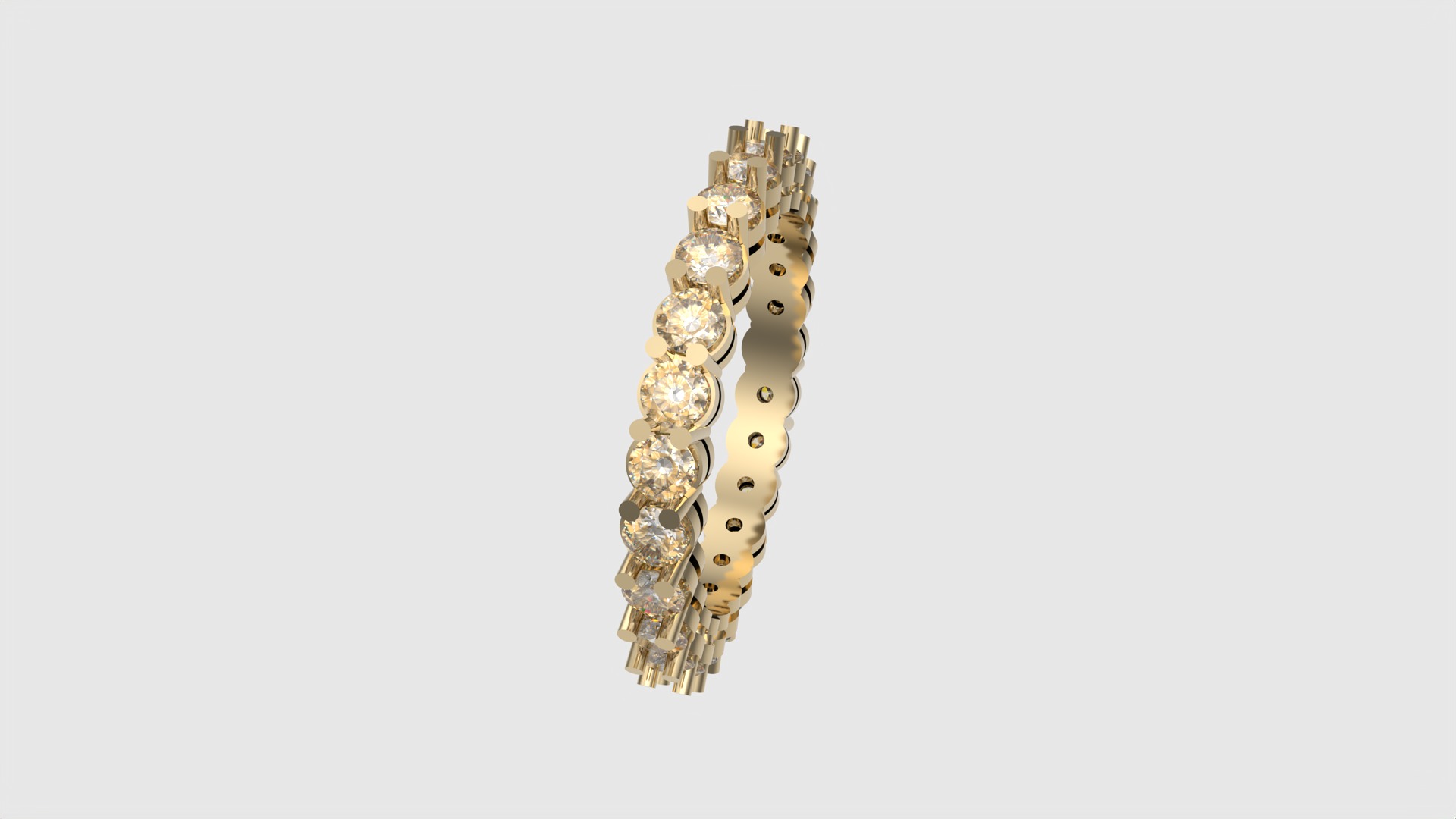 Modern Radiant Eternity Band JDBCo 3D print model_19
