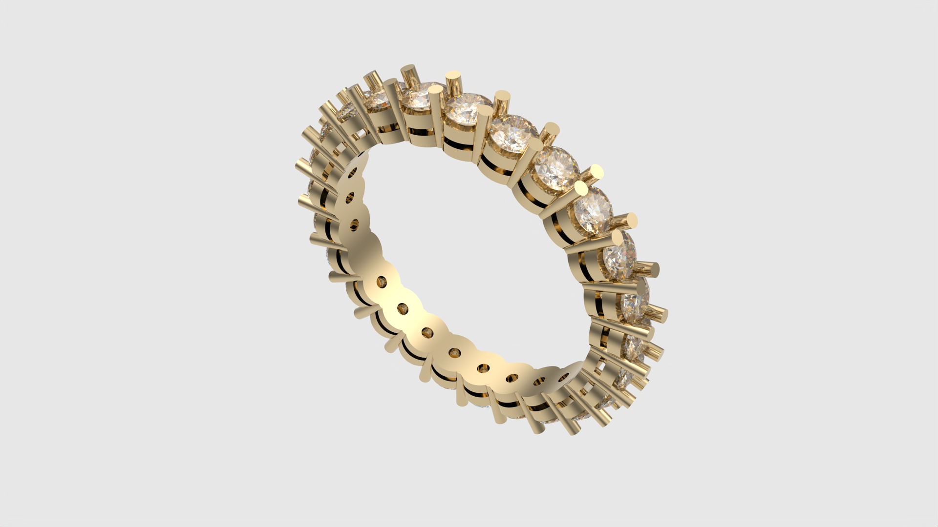 Modern Radiant Eternity Band JDBCo 3D print model_29