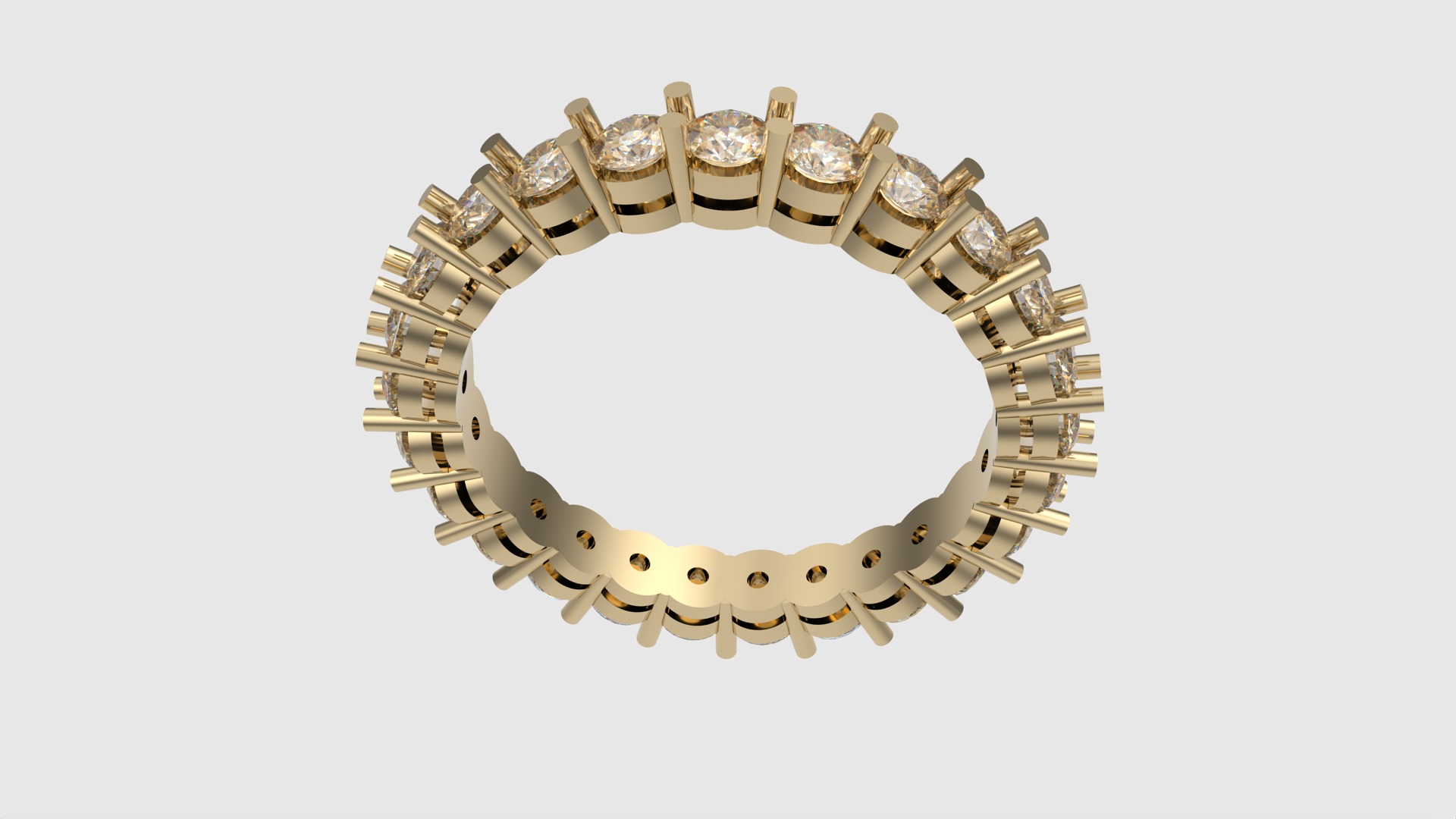 Modern Radiant Eternity Band JDBCo 3D print model_23