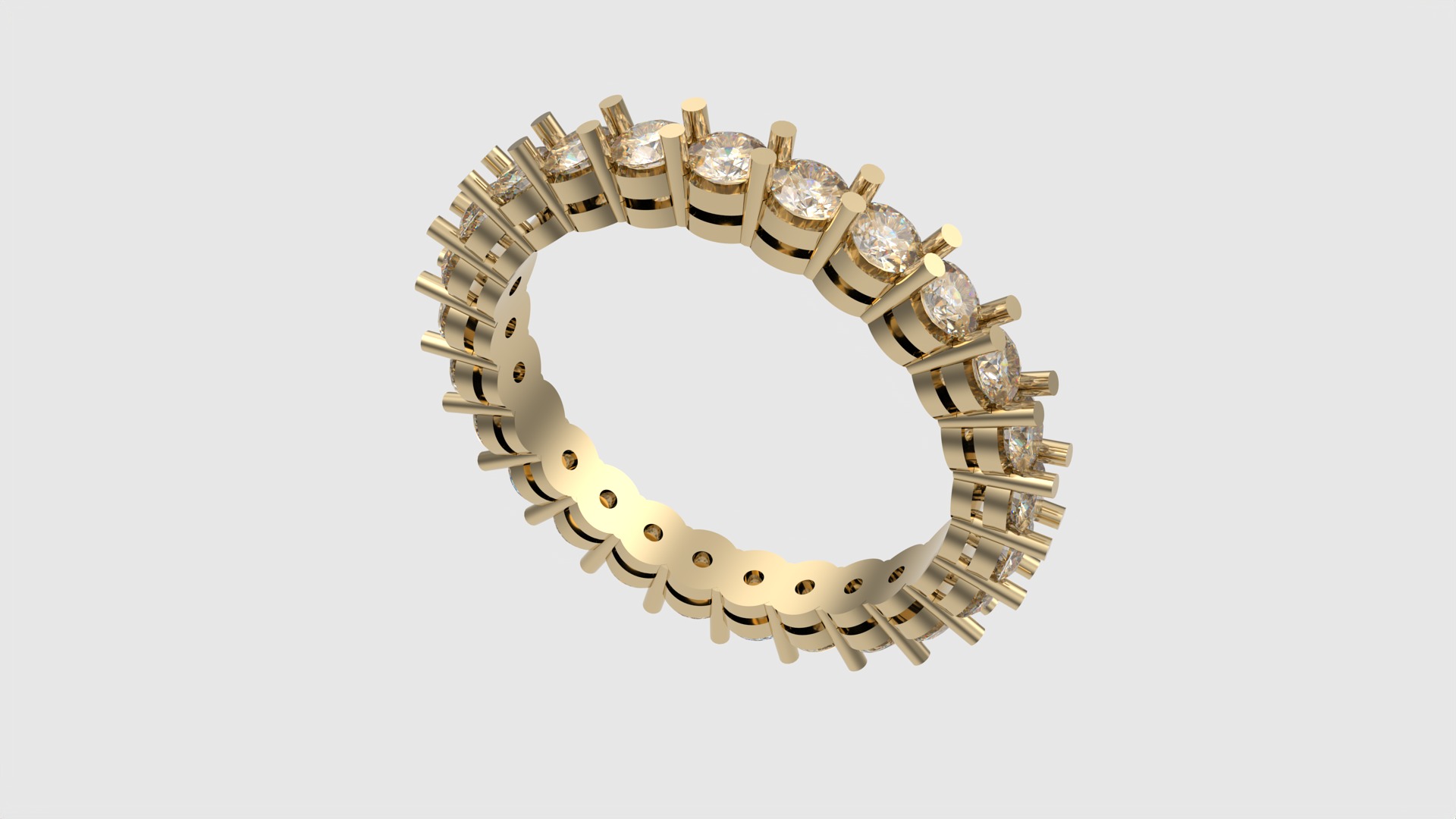 Modern Radiant Eternity Band JDBCo 3D print model_15