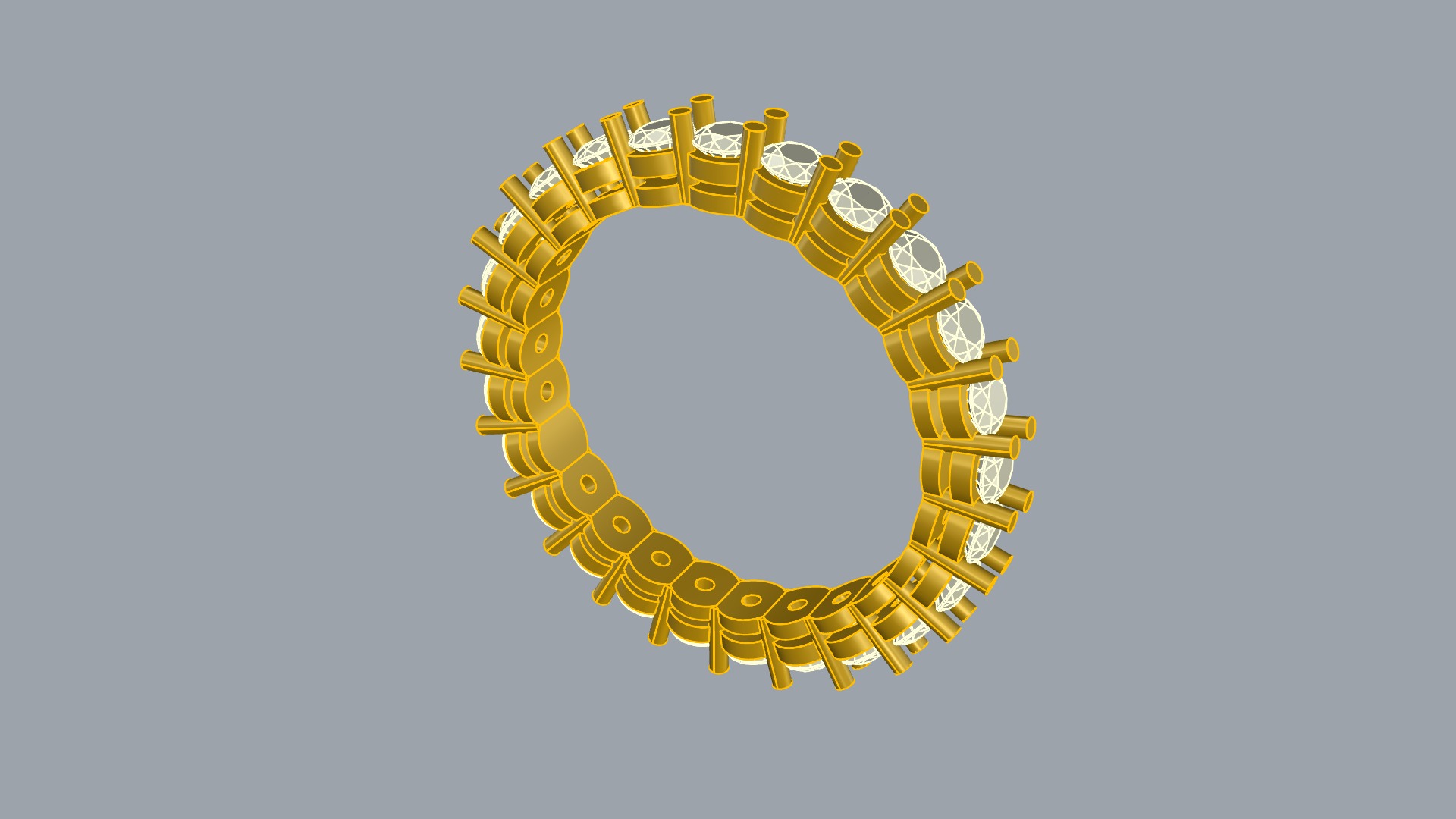 Modern Radiant Eternity Band JDBCo 3D print model_7