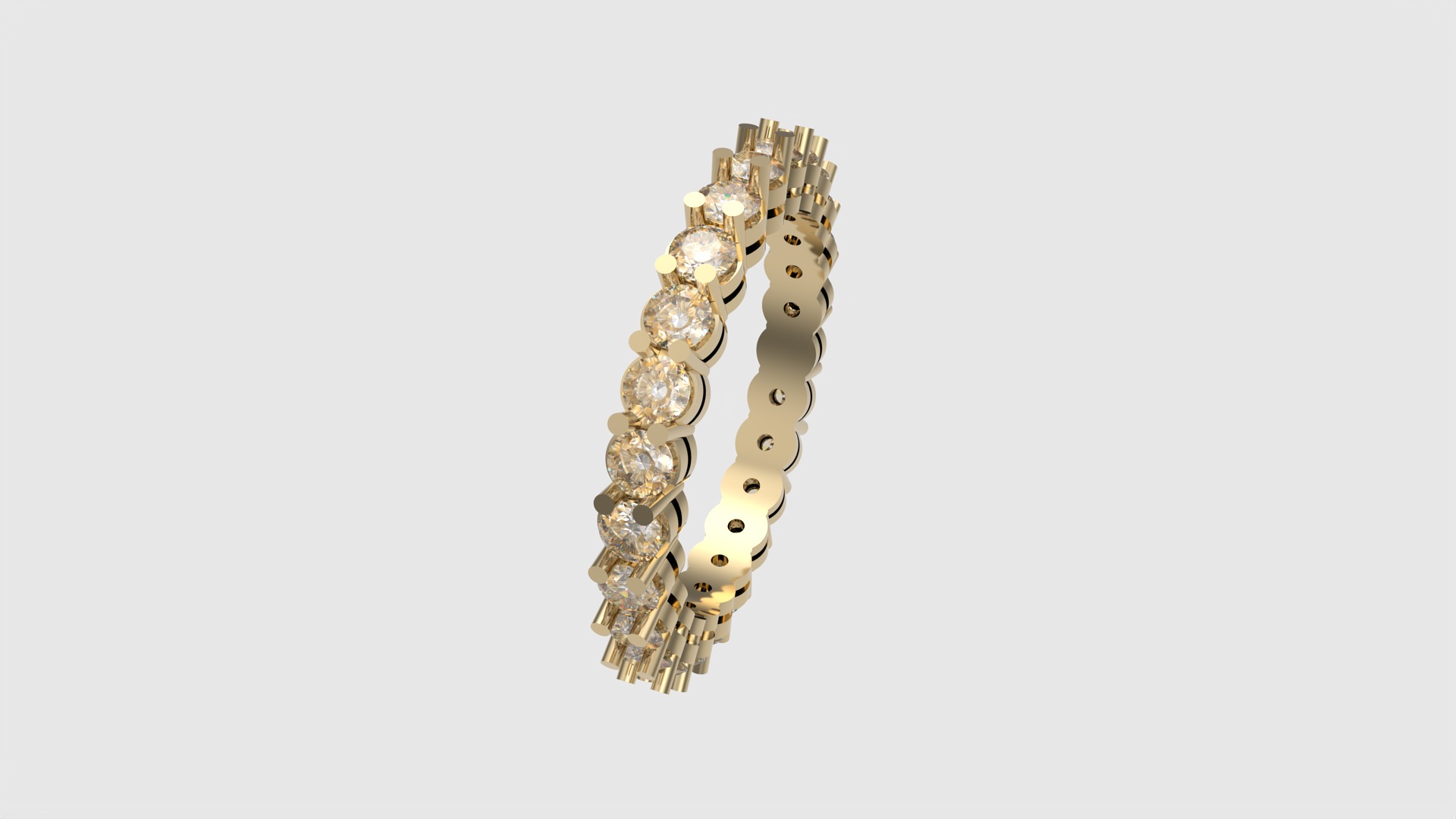 Modern Radiant Eternity Band JDBCo 3D print model_26