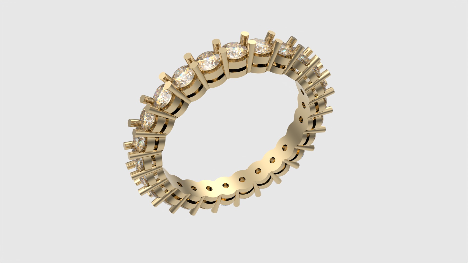 Modern Radiant Eternity Band JDBCo 3D print model_17