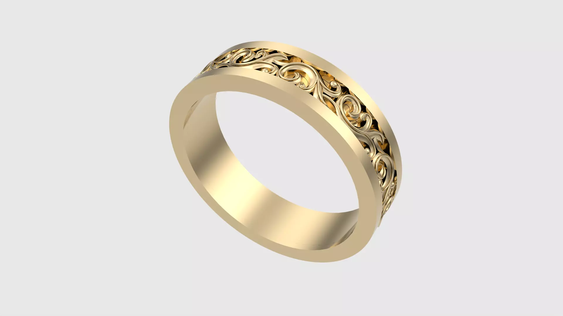 Intricate Filigree Band Ring JDBCo 3D print model
