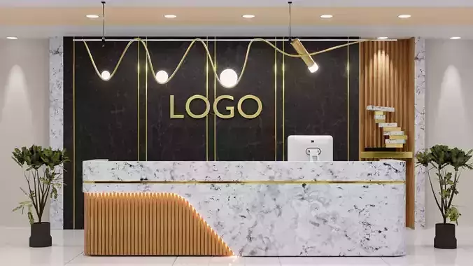 Reception Desk 3D model