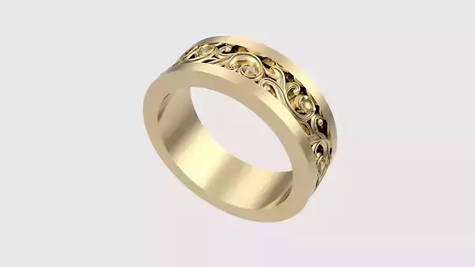 Ornate Scrollwork Band Ring JDBCo