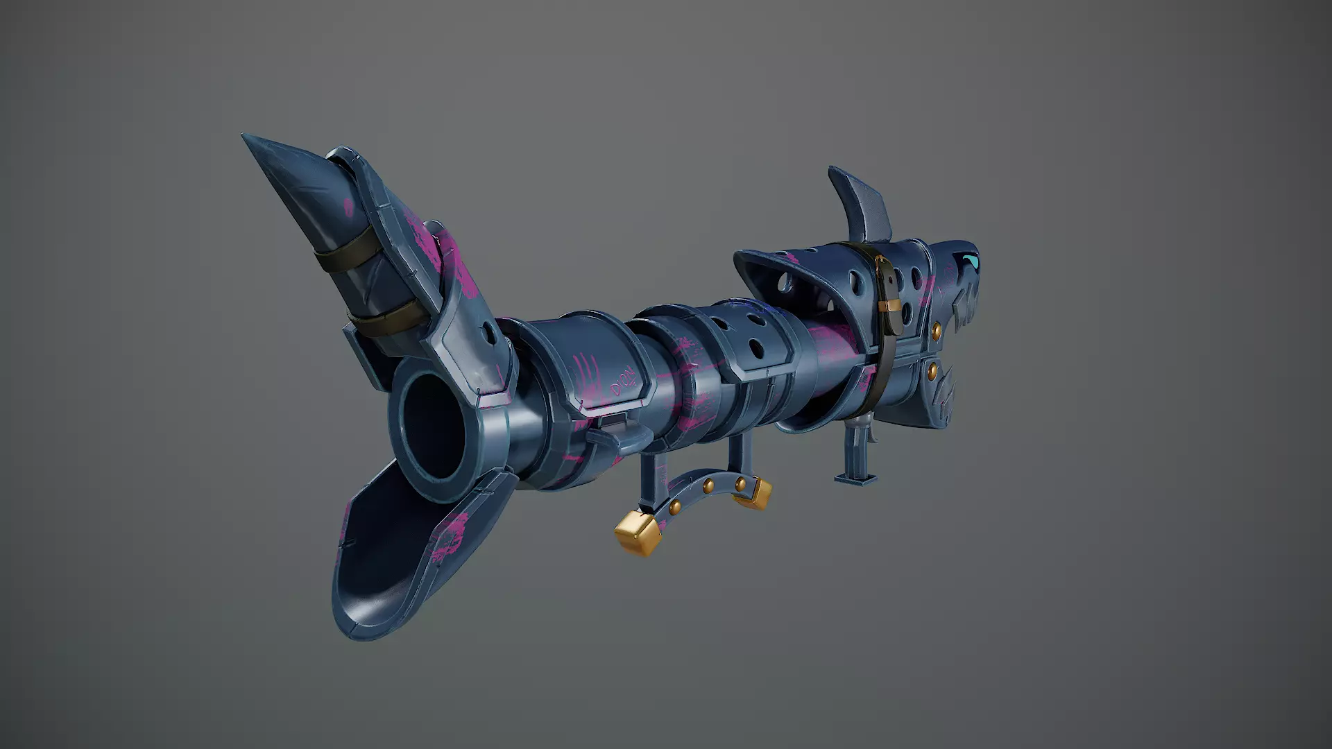 Fishbones Jinx Low-poly 3D model_0