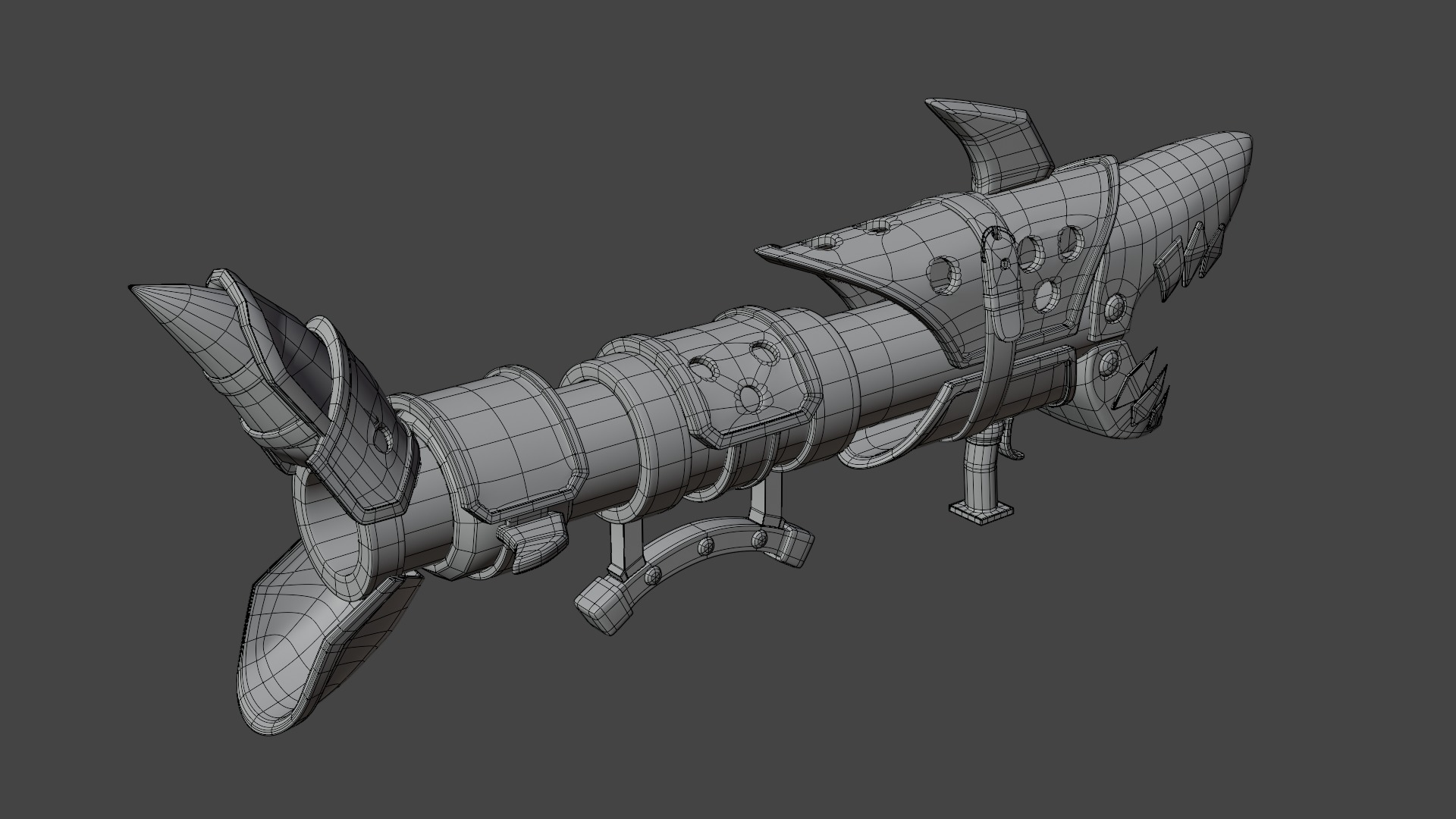 Fishbones Jinx Low-poly 3D model_8