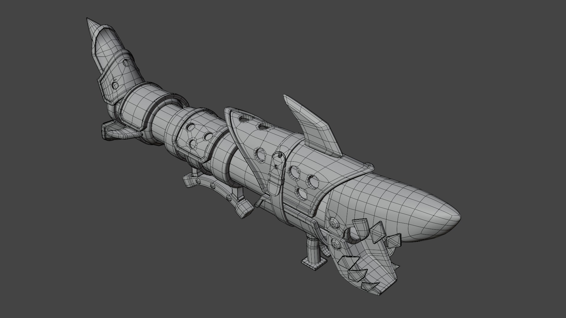 Fishbones Jinx Low-poly 3D model_7