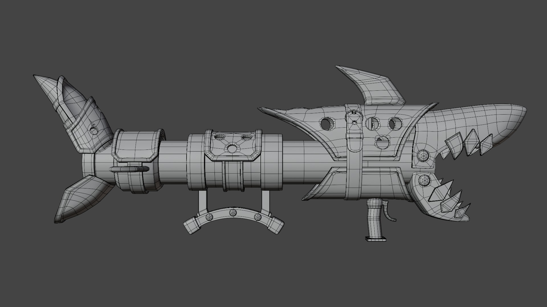 Fishbones Jinx Low-poly 3D model_6