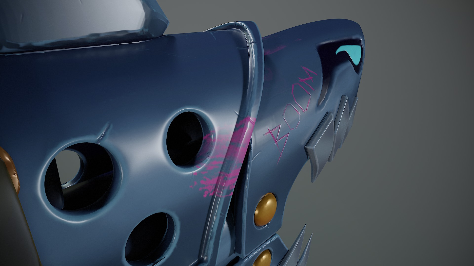 Fishbones Jinx Low-poly 3D model_4