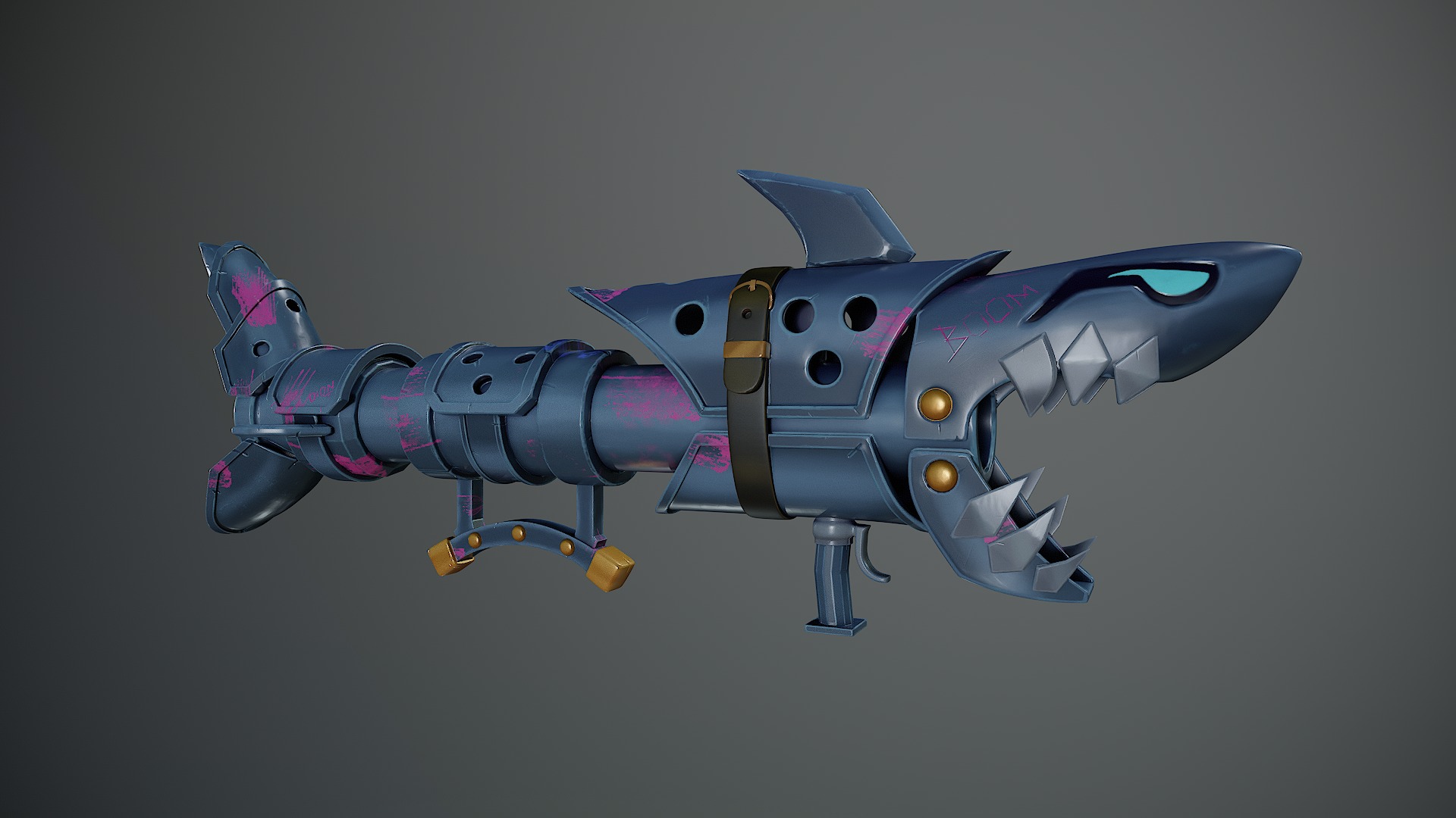Fishbones Jinx Low-poly 3D model_2