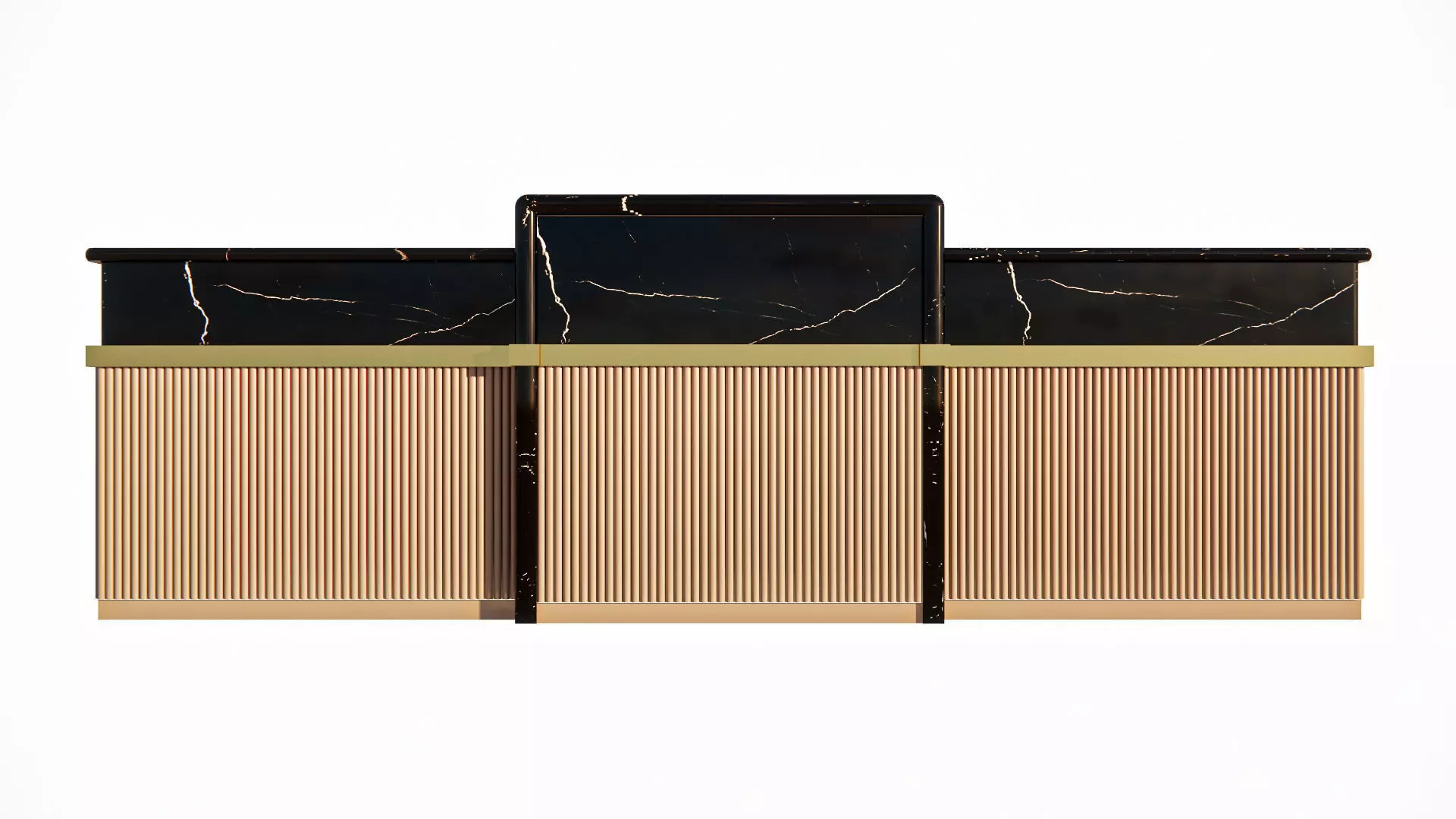 Modern Reception Desk 3D model_0