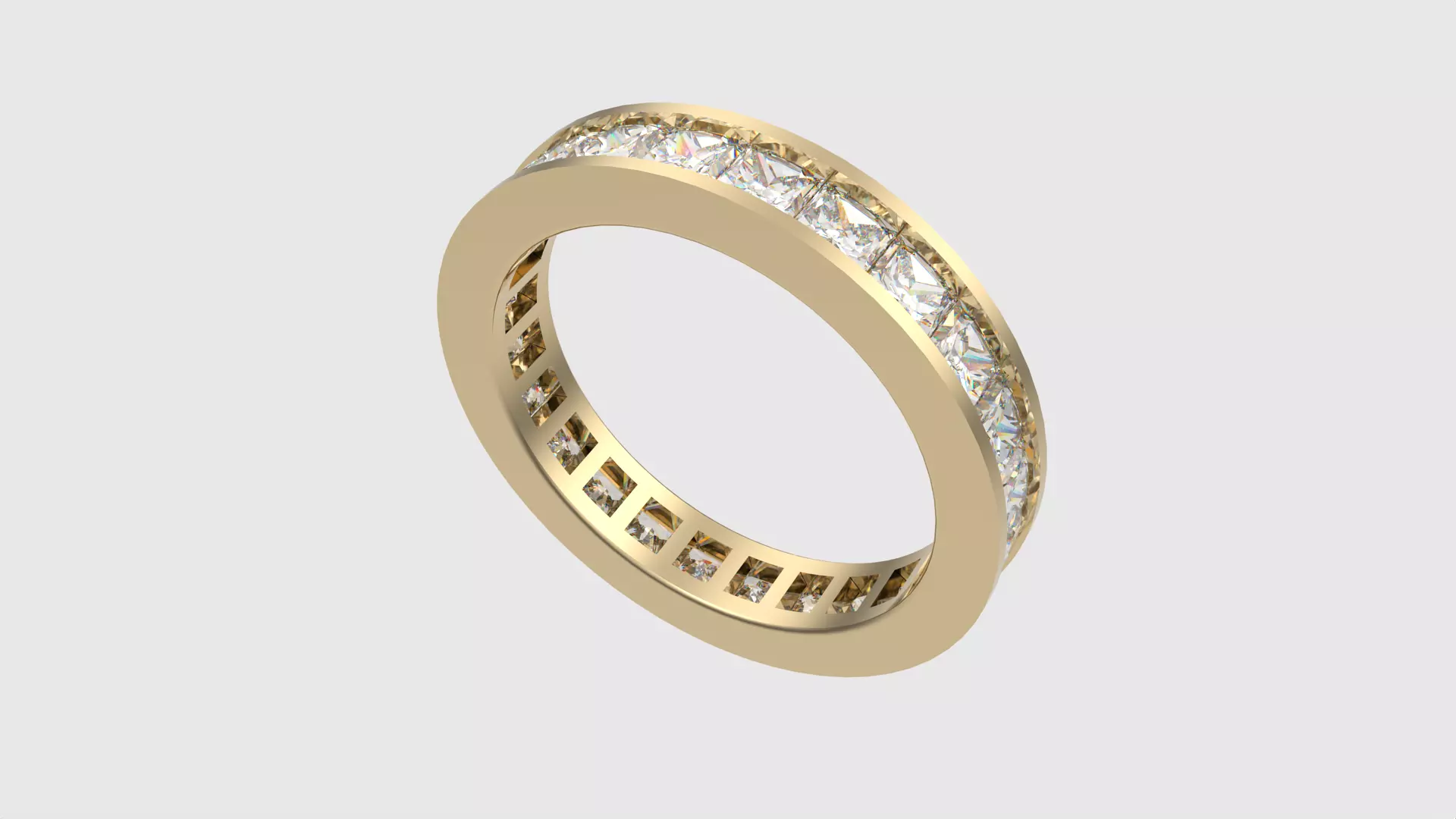 Classic Channel Eternity Ring JDBCo 3D print model