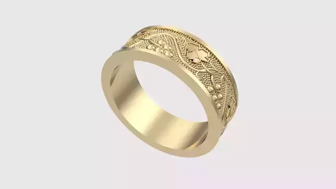 Intricate Vinework Band Ring JDBCo