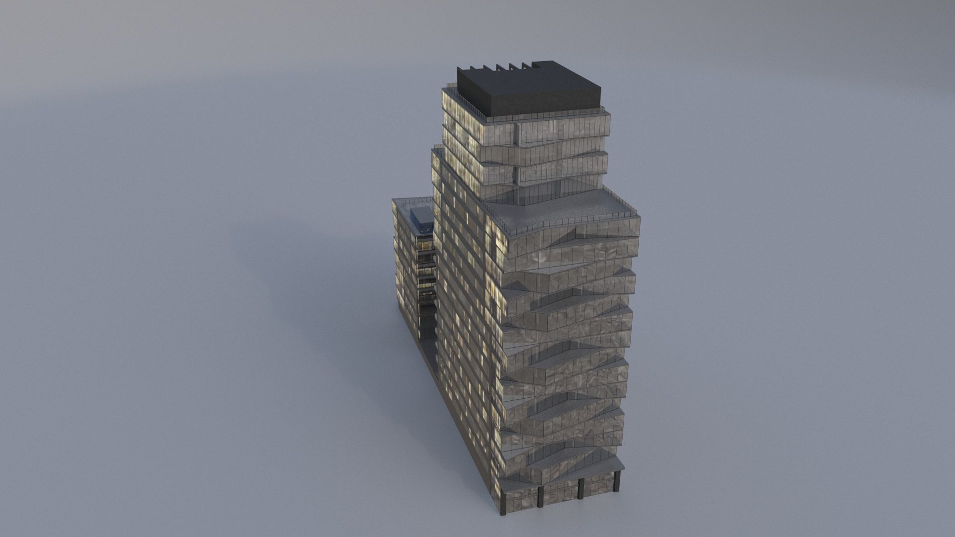 Buildingoffice2 3D model_2