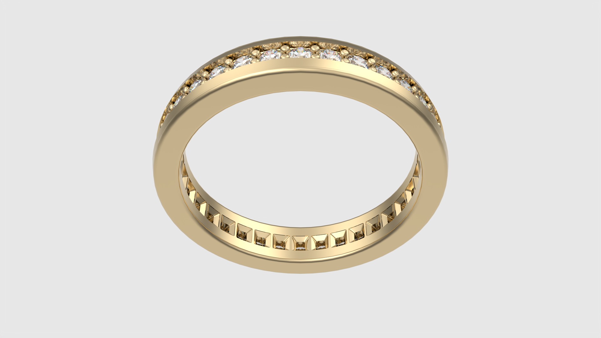 Refined Channel Set Eternity Ring JDBCo 3D print model_15