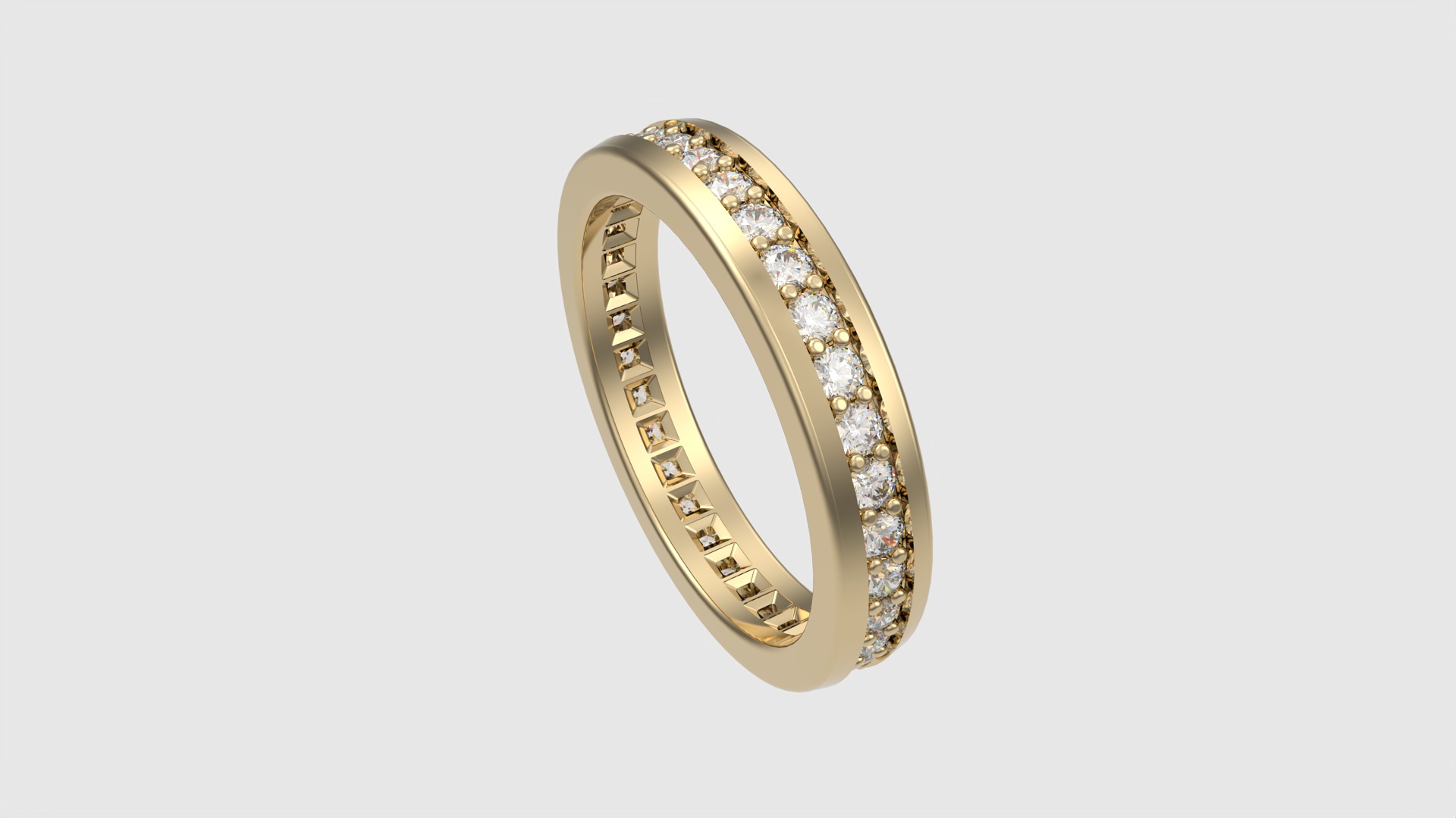 Refined Channel Set Eternity Ring JDBCo 3D print model_17