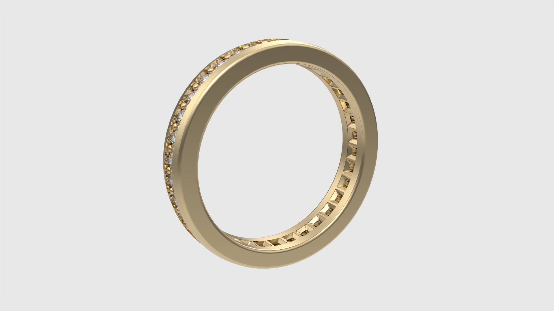 Refined Channel Set Eternity Ring JDBCo 3D print model_3
