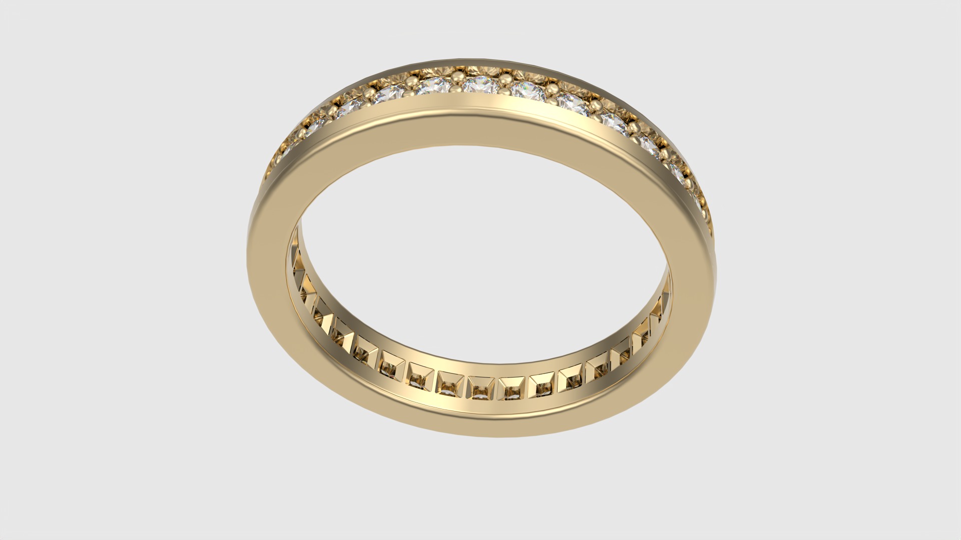 Refined Channel Set Eternity Ring JDBCo 3D print model_22